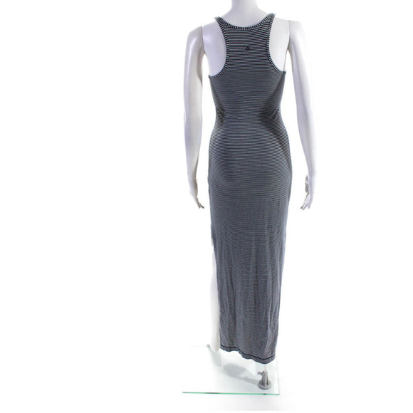 RARE Lululemon Racerback Maxi Sleeveless Slit Dress 2 Navy White Striped NWOT - Picture 10 of 12